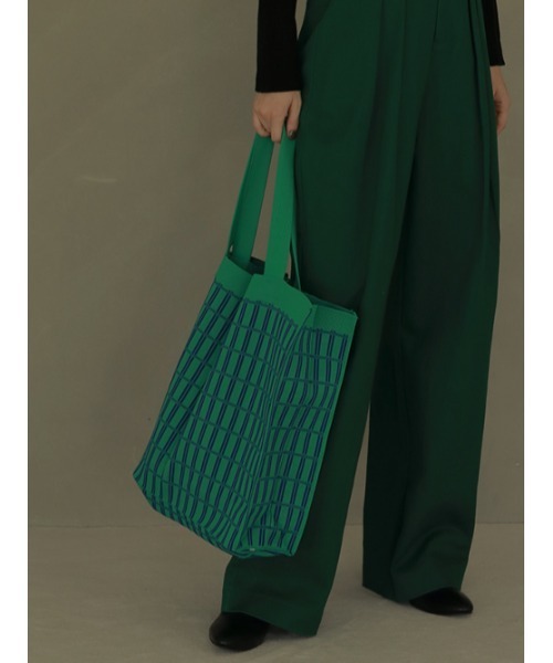 AMAIL(アマイル)の「Big boy tote bag(トートバッグ・レディース・ブルー/グリーン・FREE)」の8枚目の写真