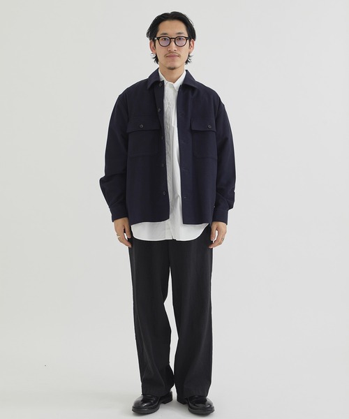 WELLDER(ウェルダー)の「【WELLDER / ウェルダー】CPO Shirt / CPOシャツ(シャツ/ブラウス・メンズ・ネイビー・3/4)」の3枚目の写真