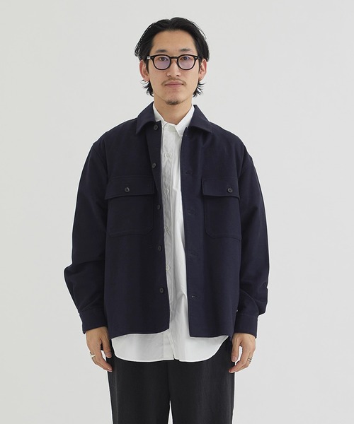 WELLDER(ウェルダー)の「【WELLDER / ウェルダー】CPO Shirt / CPOシャツ(シャツ/ブラウス・メンズ・ネイビー・3/4)」の4枚目の写真