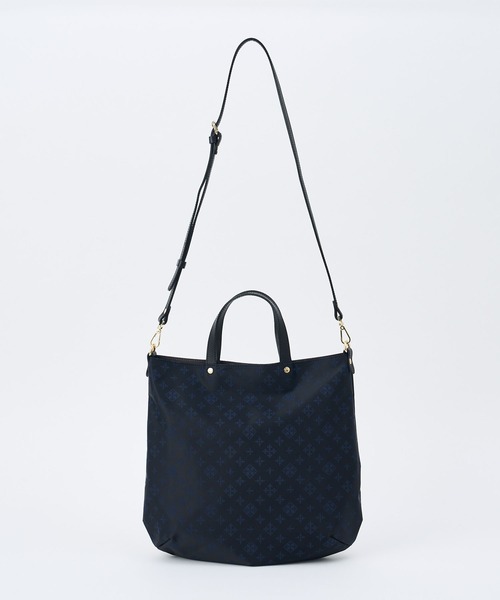 russet（ラシット）の「2WAYトートバッグ【ナイロンジャガード】(CE-595)（トートバッグ・レディース・グレー/アイボリー/パープル系その他/グレー×ピンク/ブラック×ブルー/グレー系その他/ブルー/ライトパープル/オレンジ/ピンク/グリーン・FREE）」の21枚目の写真