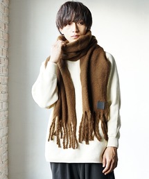 MinoriTY | シャギーボリューム ルーズマフラー ビッグマフラー モヘアタッチ(マフラー)