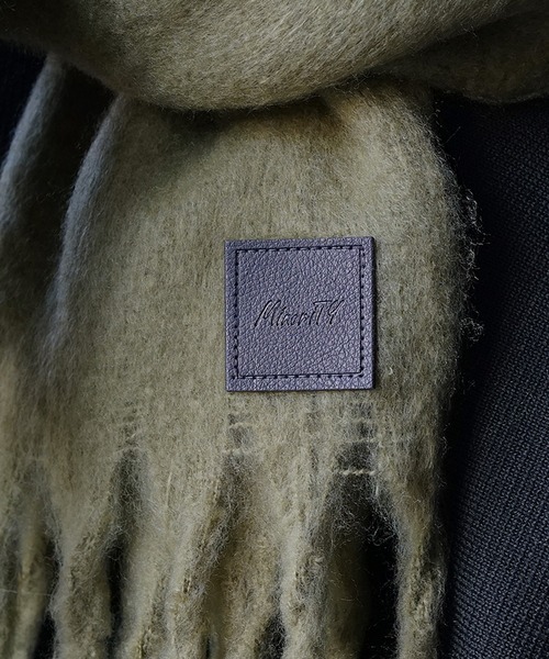 MinoriTY(マイノリティ)の「シャギーボリューム ルーズマフラー ビッグマフラー モヘアタッチ(マフラー・メンズ・ブラウン/ベージュ/ブラック/ブルー/グリーン・FREE)」の12枚目の写真