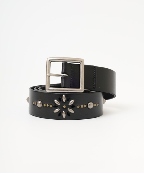 Future Archive 黒 レザー スタッズベルト future archive beamsベルト