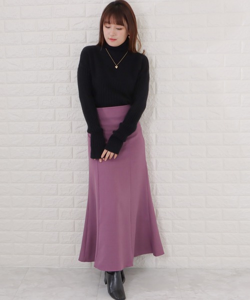 Lace Ladies(レースレディース)の「ハイネックリブニットセーター(ニット/セーター・レディース・ホワイト/ブルー/ブラック/ベージュ・FREE)」の7枚目の写真