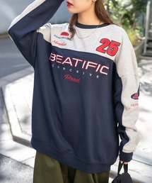WEGO/レーシング刺繍スウェット