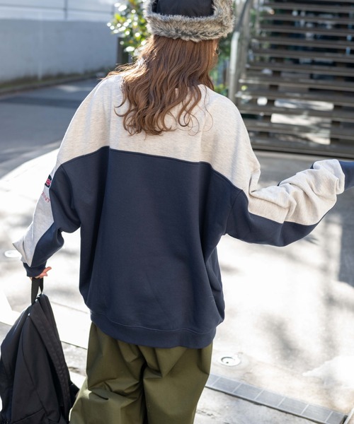 WEGO(ウィゴー)の「WEGO/レーシング刺繍スウェット(スウェット・レディース・ネイビー/パープル・FREE)」の6枚目の写真