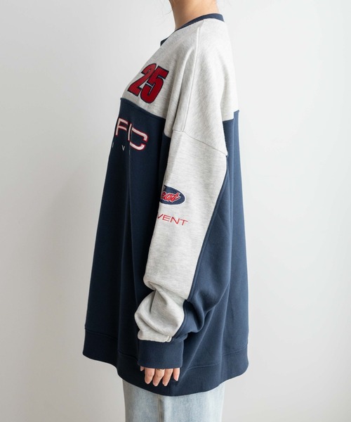 WEGO(ウィゴー)の「WEGO/レーシング刺繍スウェット(スウェット・レディース・ネイビー/パープル・FREE)」の17枚目の写真