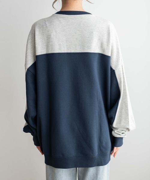 WEGO(ウィゴー)の「WEGO/レーシング刺繍スウェット(スウェット・レディース・ネイビー/パープル・FREE)」の18枚目の写真