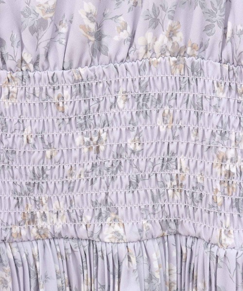 セール】デコルテ開き花柄プリーツワンピース（ワンピース）｜31