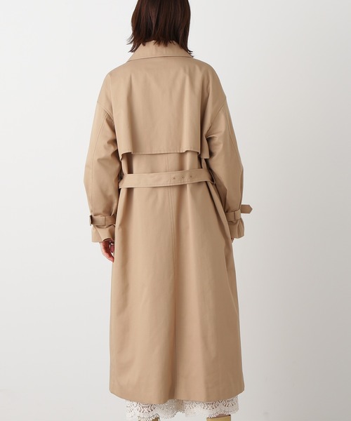 N.（N. Natural Beauty Basic）（エヌエヌナチュラルビューティーベーシック）の「【S Size Line】◆オーバーサイズツイルトレンチコート（トレンチコート・レディース・ベージュ/カーキ・SMALL/MEDIUM）」の9枚目の写真