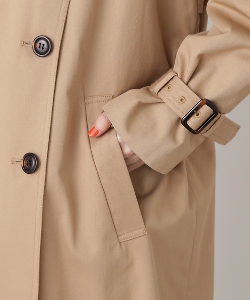 N.（N. Natural Beauty Basic）（エヌエヌナチュラルビューティーベーシック）の「【S Size Line】◆オーバーサイズツイルトレンチコート（トレンチコート・レディース・ベージュ/カーキ・SMALL/MEDIUM）」の8枚目の写真