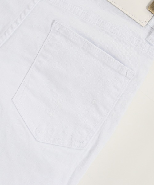 CAMBIO（カンビオ）の「mp10756-クラッシュスキニーデニムパンツ（デニムパンツ・メンズ・ホワイト/ブラック・L/LL/M）」の11枚目の写真