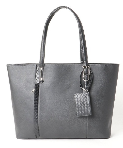 m.f.editorial（エムエフエディトリアル）の「m.f.エディトリアル メンズ フェイクレザー トートバッグ A4対応（トートバッグ・メンズ・ブラック/ベージュ/ネイビー・FREE）」の2枚目の写真