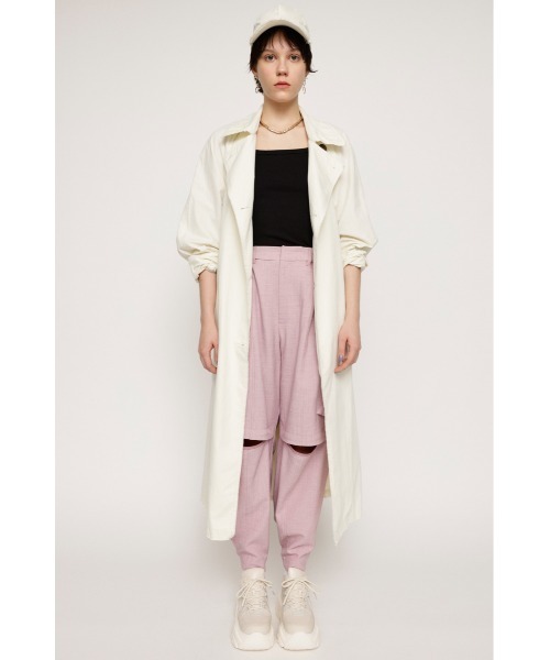 SLY（スライ）の「KNEE ZIP CARGO PT ニージップ カーゴパンツ セットアップ可能（スラックス・レディース・グレー/ピンク・1/2）」の21枚目の写真