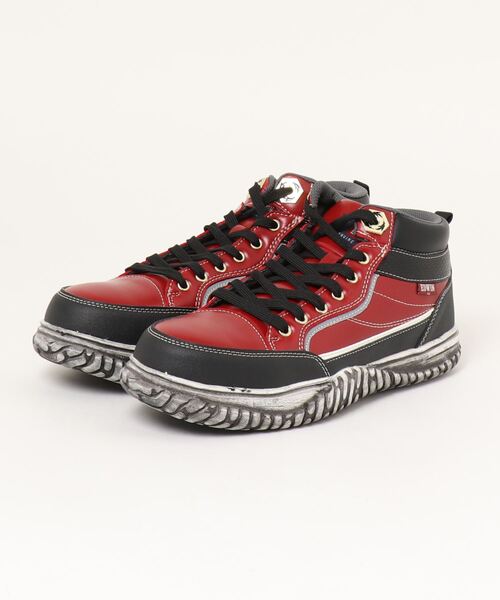 EDWIN（エドウィン）の「《EDWIN》先芯入り スニーカーESM102（スニーカー・メンズ・ブラック/ホワイト/レッド・26.5cm/27.0cm/25.0cm/25.5cm/26.0cm/28.0cm）」の3枚目の写真