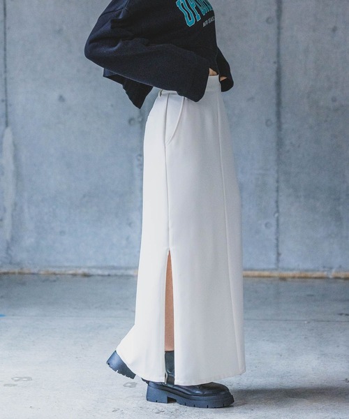 PAGEBOY(ページボーイ)の「モアラクフィットタイトスカート(スカート・レディース・オフホワイト/カーキ/ブラック/チャコールグレー/オレンジ系その他・S/M/L)」の13枚目の写真