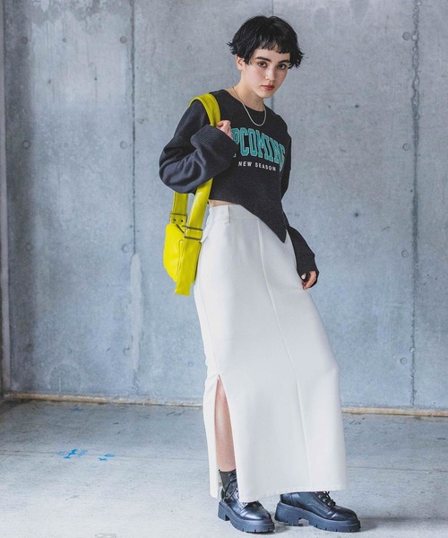 PAGEBOY(ページボーイ)の「モアラクフィットタイトスカート(スカート・レディース・オフホワイト/カーキ/ブラック/チャコールグレー/オレンジ系その他・S/M/L)」の15枚目の写真