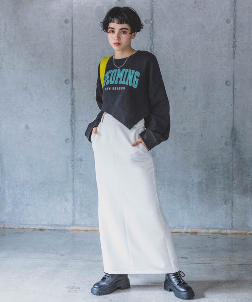 PAGEBOY(ページボーイ)の「モアラクフィットタイトスカート(スカート・レディース・オフホワイト/カーキ/ブラック/チャコールグレー/オレンジ系その他・S/M/L)」の17枚目の写真