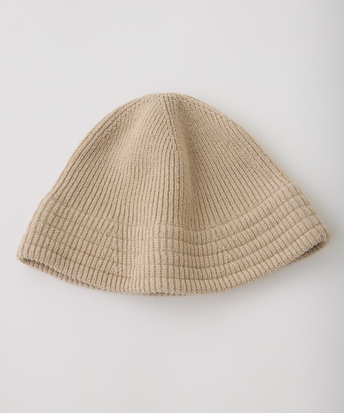 WHIMSIC（ウィムジック）の「【UNISEX】ニットメトロハット（ハット・メンズ・ブルー/ブラック系その他/ブラック/ホワイト/ベージュ・FREE）」の4枚目の写真