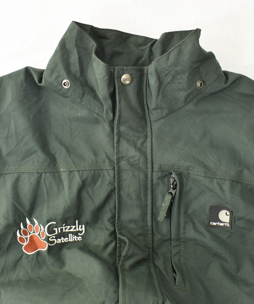 Carhartt（カーハート）の「【ヴィンテージ古着】90~00s Carhartt / カーハート フルジップ ナイロンワークジャケット（ナイロンジャケット・メンズ・カーキ・LARGE）」の7枚目の写真