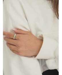 mille blanc（ミルブラン）の「【ニッケルフリー】ビジューリング 日本製（リング）」