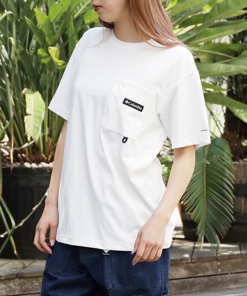 Columbia(コロンビア)の「Columbia/コロンビア マウンテンズアーコーリングショートスリーブTシャツ(Tシャツ/カットソー・メンズ・グリーン/ホワイト/ブラック・M/L/XL)」の2枚目の写真