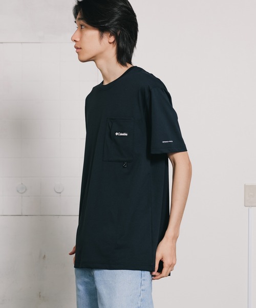 Columbia(コロンビア)の「Columbia/コロンビア マウンテンズアーコーリングショートスリーブTシャツ(Tシャツ/カットソー・メンズ・グリーン/ホワイト/ブラック・M/L/XL)」の1枚目の写真