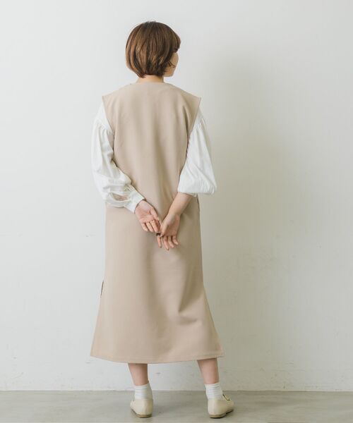 RETRO GIRL(レトロガール)の「キーネックOPセット(ワンピース・レディース・ブラック/ベージュ/グリーン・FREE)」の14枚目の写真