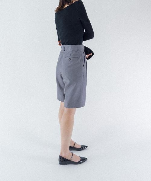 Charles Chaton（シャルルシャトン）の「classic half pants（その他パンツ・レディース・ブラック/ライトグレー・36/34）」の7枚目の写真