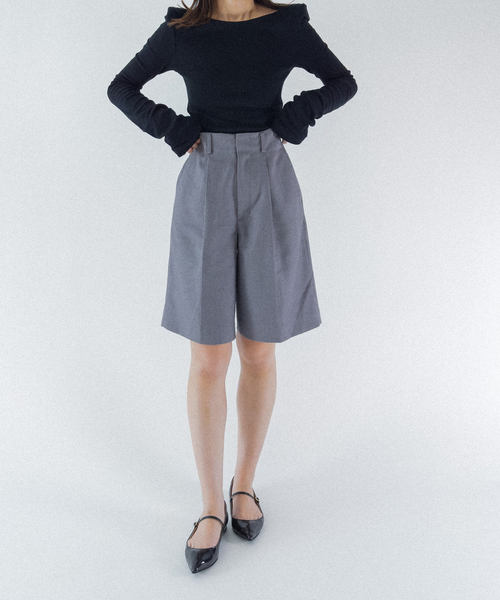 Charles Chaton（シャルルシャトン）の「classic half pants（その他パンツ・レディース・ブラック/ライトグレー・36/34）」の8枚目の写真