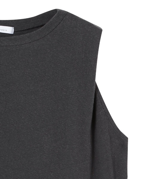 ETRE TOKYO(エトレトウキョウ)の「【ZOZO限定カラー】ショルダータックネップトップス(Tシャツ/カットソー・レディース・チャコール/ベージュ/ホワイト・FREE)」の20枚目の写真