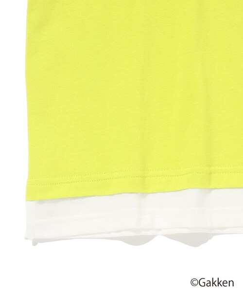 SHOO・LA・RUE（シューラルー）の「◆【最強王図鑑×SHOO・LA・RUE】裾レイヤードTシャツ（Tシャツ/カットソー・キッズ・パープル系/グレー/ブラック/イエロー・14/11/13/12）」の10枚目の写真