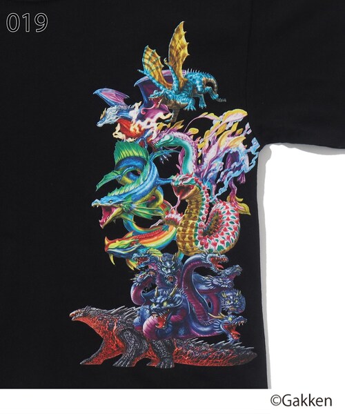 SHOO・LA・RUE（シューラルー）の「◆【最強王図鑑×SHOO・LA・RUE】裾レイヤードTシャツ（Tシャツ/カットソー・キッズ・パープル系/グレー/ブラック/イエロー・14/11/13/12）」の14枚目の写真