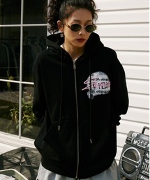 【MR. ENJOY DA MONEY】Skeleton Printed Zip Hoodie