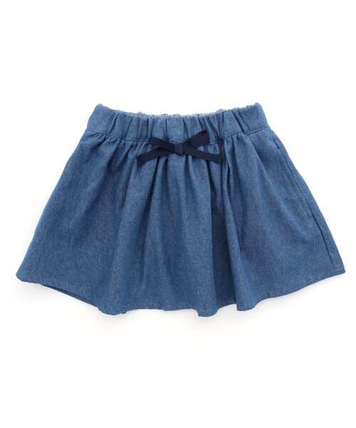 apres les cours（アプレレクール）の「【インナーパンツ付き】ギャザースカート（スカート・キッズ・インディゴブルー/その他3/チェック・80/90/100/110/120/130）」の4枚目の写真