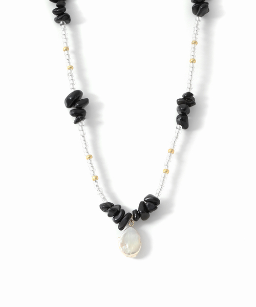 Casselini（キャセリーニ）の「別注【Casselini/キャセリーニ】サザレネックレス（ネックレス・レディース・ブルー/ブラック系その他/ホワイト・FREE）」の6枚目の写真