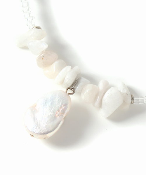 Casselini（キャセリーニ）の「別注【Casselini/キャセリーニ】サザレネックレス（ネックレス・レディース・ブルー/ブラック系その他/ホワイト・FREE）」の14枚目の写真