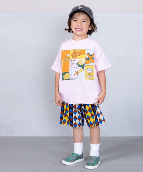 Life Support Products（ライフサポートプロダクツ）の「半袖プリントTee(80～150cm)（Tシャツ/カットソー・キッズ・チャコール/モカ/ダークブルー/マスタード/オレンジ/モスグリーン/ライトピンク/アイボリー/ブルー/オフホワイト・80/90/95/100/110/120/130/140/150）」の18枚目の写真