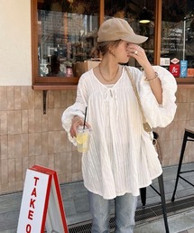 ISOOK | Balloon sleeve loose blouse / バルーンスリーブルーズブラウス(mako select)(シャツ/ブラウス)