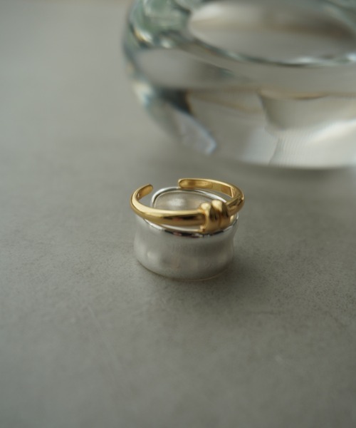 Lynn.（リン）の「Layered ring（リング・レディース・シルバー×ゴールド・FREE）」の6枚目の写真