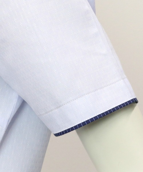 TOKYO SHIRTS(トウキョウシャツ)の「形態安定ノーアイロン レギュラー衿 半袖ビジネスワイシャツ(ビジネスシャツ・レディース・ライトブルー・M/L/XS/S/LL/XL)」の4枚目の写真