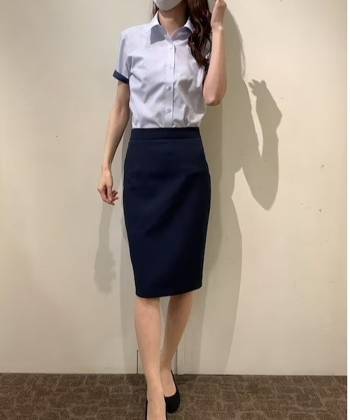 TOKYO SHIRTS(トウキョウシャツ)の「形態安定ノーアイロン レギュラー衿 半袖ビジネスワイシャツ(ビジネスシャツ・レディース・ライトブルー・M/L/XS/S/LL/XL)」の7枚目の写真
