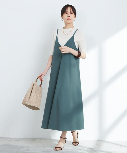 NOLLEY’S(ノーリーズ)の「キャミソールワンピース(ワンピース・レディース・ブラック/グレイッシュブルー・38)」の3枚目の写真