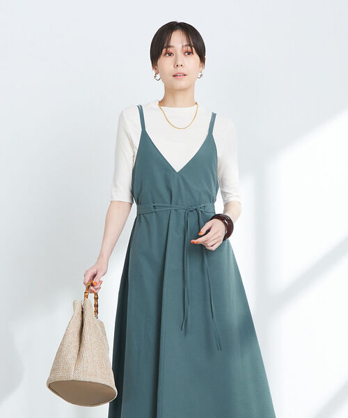 NOLLEY’S(ノーリーズ)の「キャミソールワンピース(ワンピース・レディース・ブラック/グレイッシュブルー・38)」の8枚目の写真