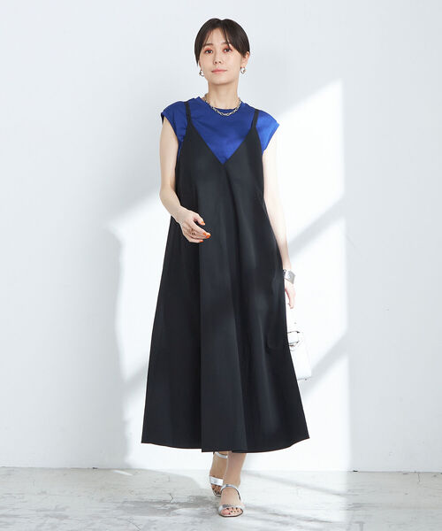 NOLLEY’S(ノーリーズ)の「キャミソールワンピース(ワンピース・レディース・ブラック/グレイッシュブルー・38)」の12枚目の写真