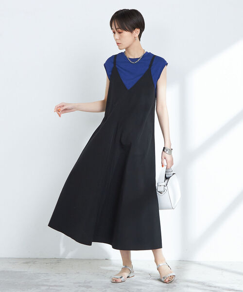 NOLLEY’S(ノーリーズ)の「キャミソールワンピース(ワンピース・レディース・ブラック/グレイッシュブルー・38)」の17枚目の写真