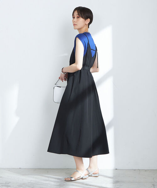 NOLLEY’S(ノーリーズ)の「キャミソールワンピース(ワンピース・レディース・ブラック/グレイッシュブルー・38)」の9枚目の写真