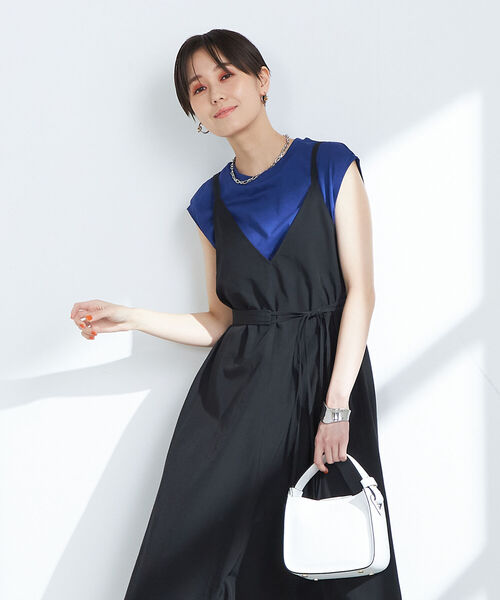 NOLLEY’S(ノーリーズ)の「キャミソールワンピース(ワンピース・レディース・ブラック/グレイッシュブルー・38)」の18枚目の写真