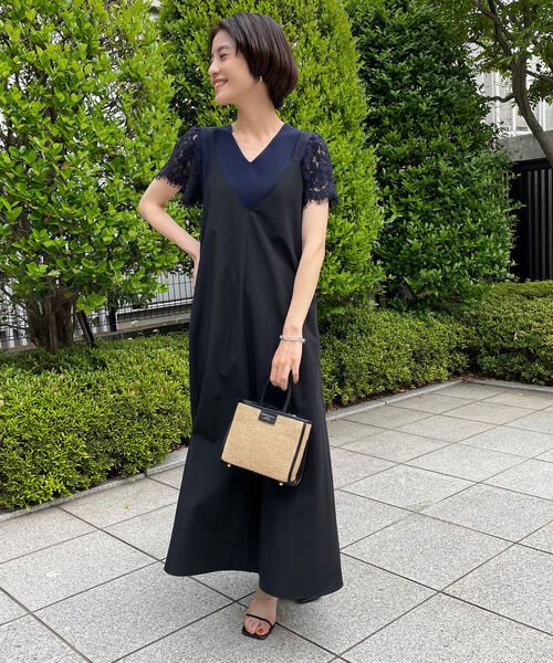 NOLLEY’S(ノーリーズ)の「キャミソールワンピース(ワンピース・レディース・ブラック/グレイッシュブルー・38)」の14枚目の写真