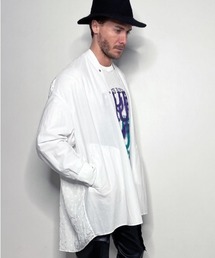 FranCisT_MOR.K.S./フランシスト モークス/Stretch CN x Vis Dot NO COLLAR JACKET